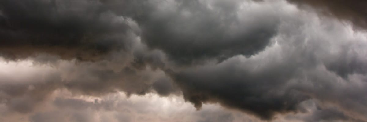 nuvens de instabilidade econômica