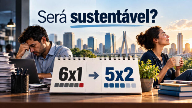 O fim da escala 6×1 foi aprovado. Mas trabalhar menos só será uma conquista sustentável se o Brasil aprender a produzir mais.